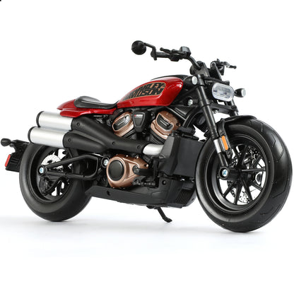 1/12 Maisto Harley-Davidson 2024 Sportster S - Realistic Red & Black Diecast Bike Replica