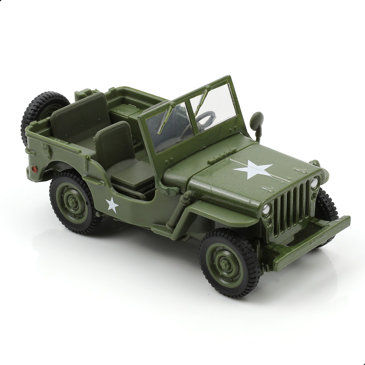 1/43 Die-cast Military Willys MB Jeep Off-Road Vehicle Scale Model