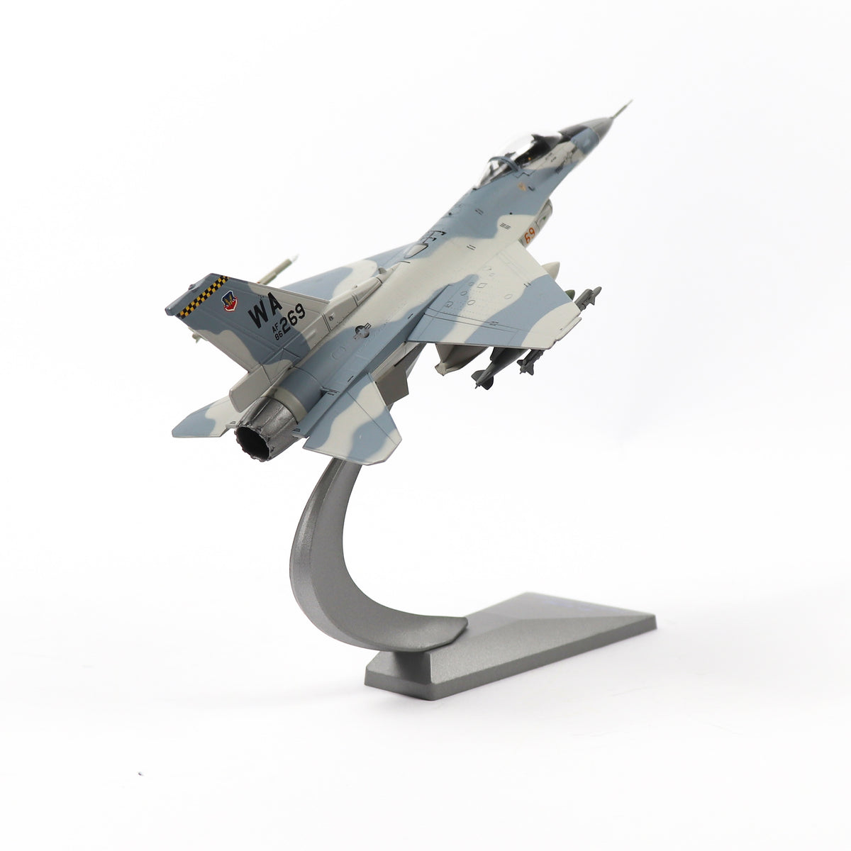1/72 F-16C Fighting Falcon Diecast Metal Model - USAF Aggressor "1990 Fulcrum" Livery with Stand by NUOTIE