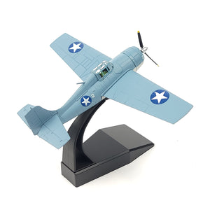 NUOTIE Model F4F Wildcat navy aircraft model with stand, top view