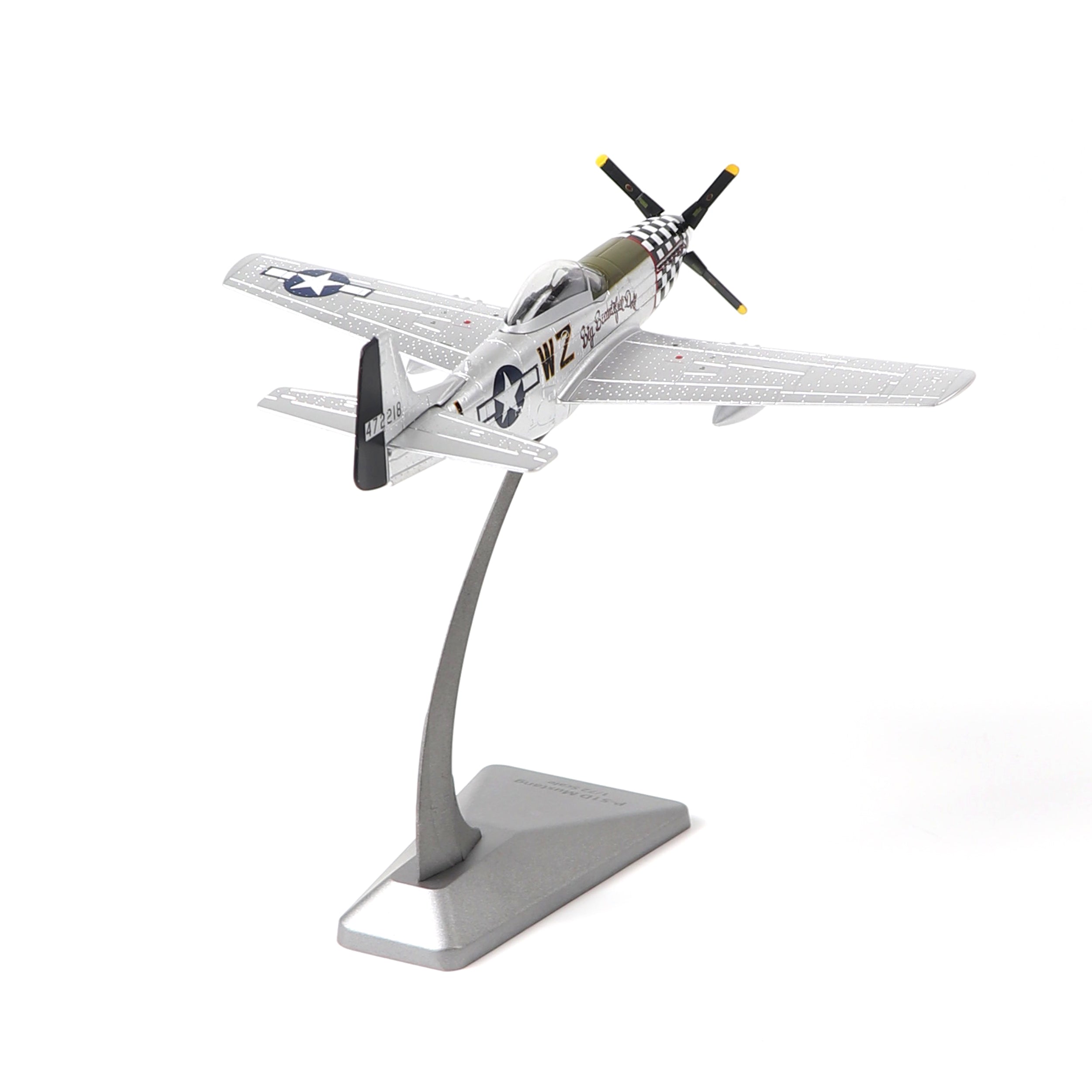 1/72 Scale P-51D Mustang Diecast Metal Model - WWII US Fighter "Big Beautiful Doll" By AF1