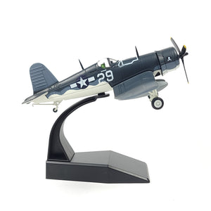 1/72 Scale F4U Corsair Fighter Model Vintage Warplane Metal Diecast Aircraft Military Display Airplane for Display Collection or Gift