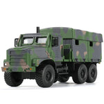 1:64 scale model of a USMC MTVR MK23 military truck in green camouflage with detailed features.