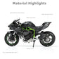 1:12 Motorcycle Model for Kawasaki Ninja ZX-6R Metal Diecast Motorcycle Model Toy Mini Moto Gift