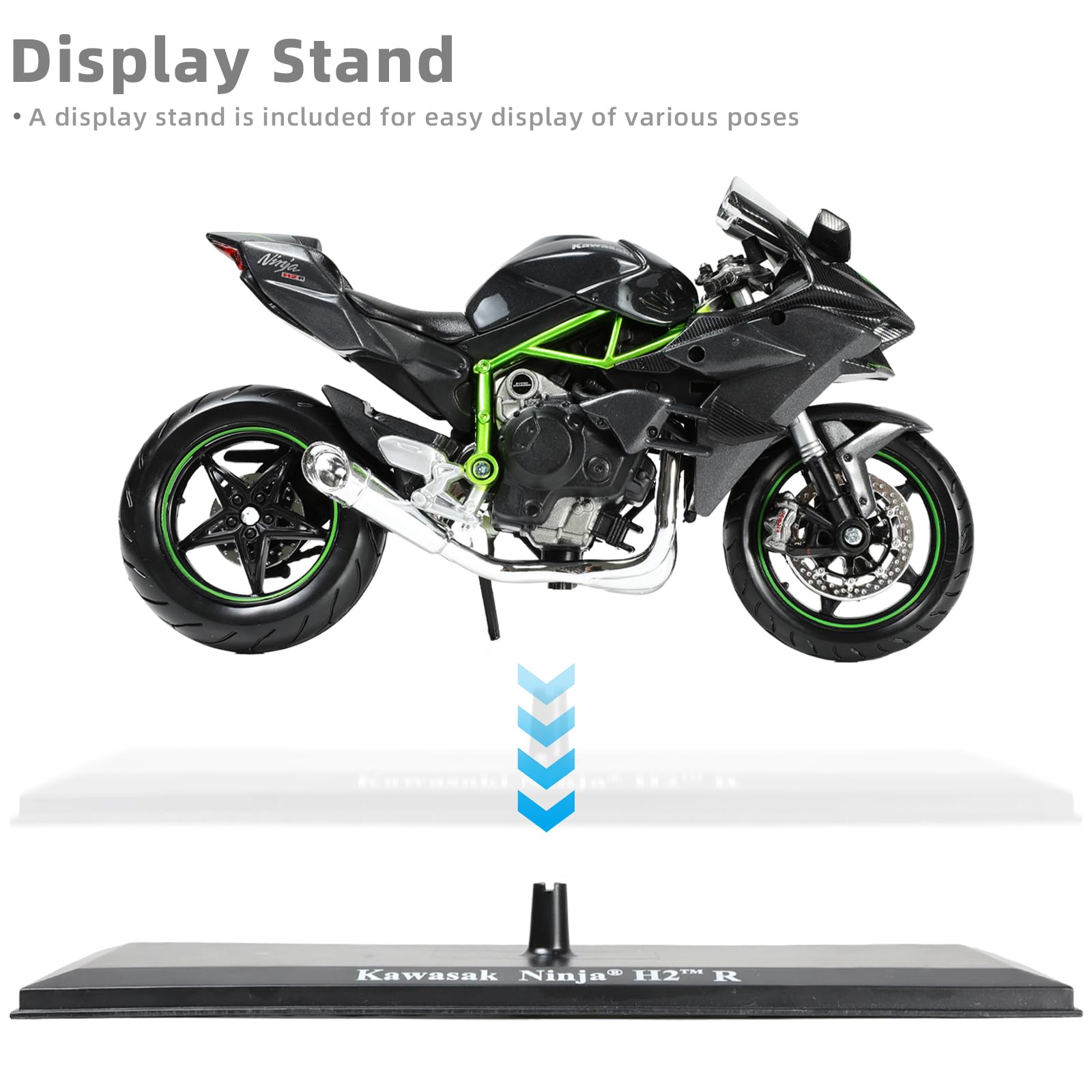 nekotaro② 1:12 Motorcycle Model for Kawasaki Ninja ZX-6R Metal Diecast