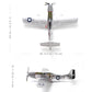 P51-D Mustang 1/72 Metal Airplane Model Kit with Stand WWII Diecast Fighter Model Vintage Prebuild Military Aircraft Collection for Display or Gift (Big Beautiful Doll)