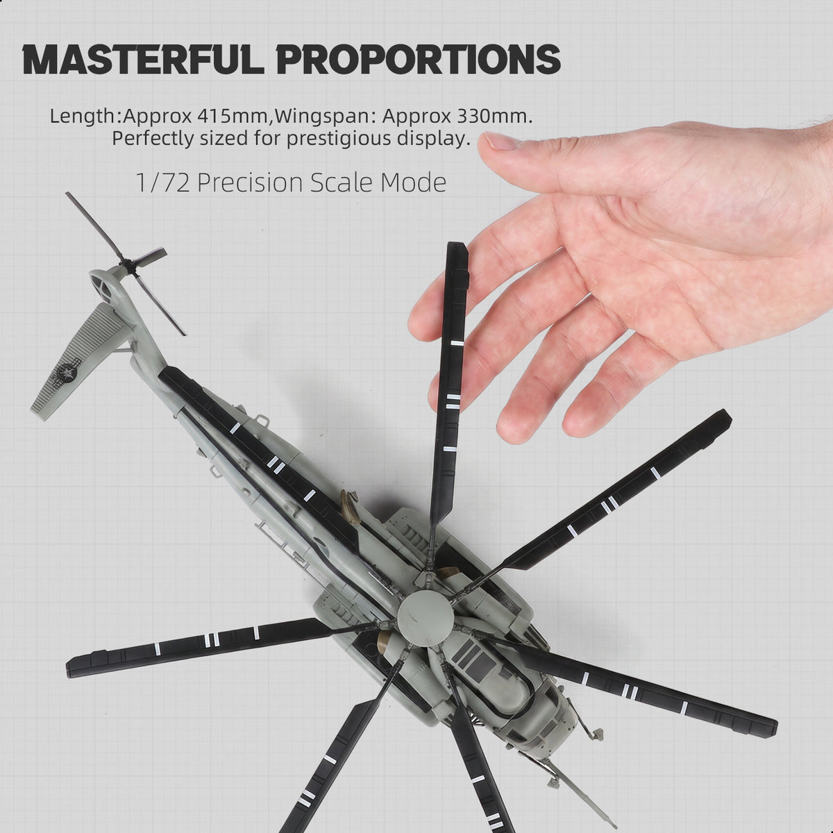 NUOTIE 1/72 MH-53E Sea Dragon Diecast Metal Helicopter Model