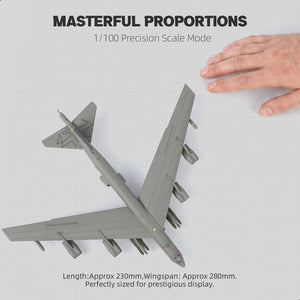 NUOTIE 1/200 B-52 Stratofortress Model Die-cast Bomber - Detailed USAF Strategic Jet Aircraft Replica
