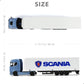 Burage 1:43 Scania Semi Truck Diecast Model with Container Trailer