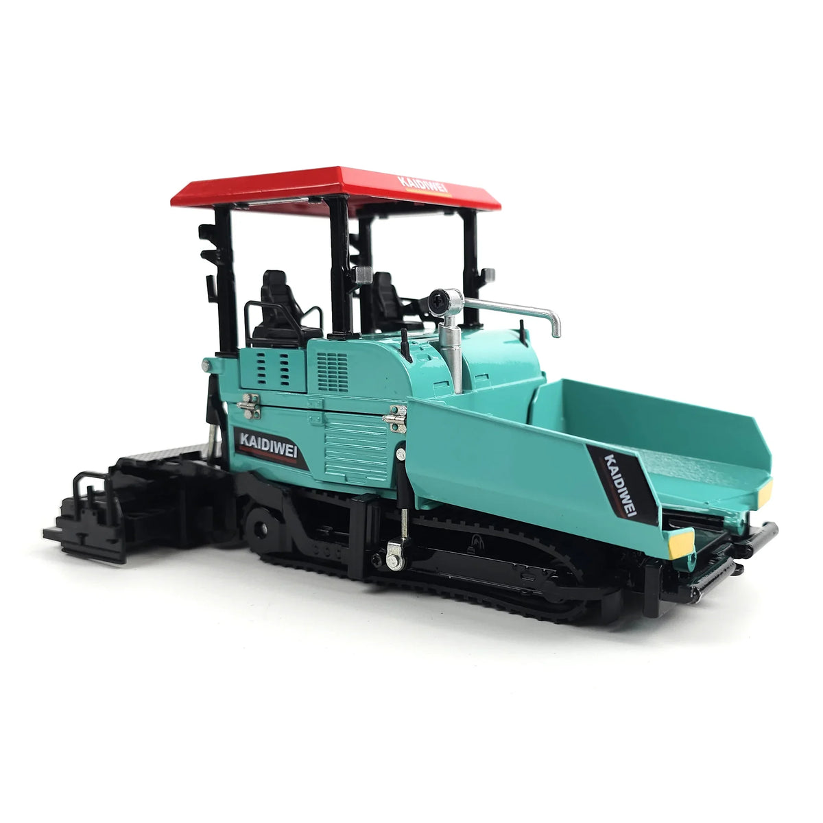 RISOPEN 1:40 die-cast construction asphalt paver scale model in teal and red