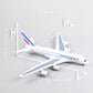 1/160 Airbus A380 Air France 18 inchs Large Model Diecast Airplane Model Kits with Stand Sky Jumbo Airliner Model Plane Display Collectible Model Kit for Aviation Enthusiast Gift