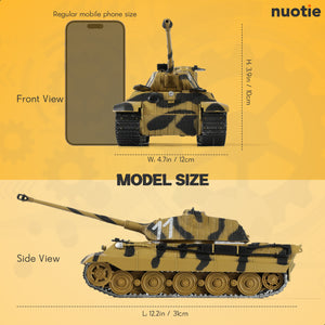 NUOTIE 1/32 Scale Die-cast WWII German Tiger II Tank Model Kit