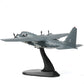 NUOTIE 1/72 Scale AC-130U Spooky II grey aircraft model side view on stand