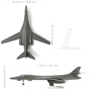 1/200 B-1B Lancer Strategic Bomber U.S. Airforce Aircraft Model American Ellsworth AFB 28 Bomb Wing Attack Aircraft Model Metal Diecast Plane Model with Display Stand Collection Gift for Adult