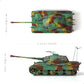 1:72 German King Tiger tank model alloy die-cast TigerⅡ-East 1944 indoor scene ornaments light and shadow King Tiger tank model military enthusiasts suitable for collection