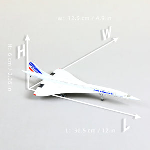 NUOTIE 1:200 Concorde  Air France Airplane Model Pre-Build Diecast Aircraft Model Kits Aircraft Simulation Model Display Model Collection or Gift