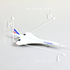 1:200 Concorde Air France Diecast Airplane Model | Finished Supersonic Jet Static Display