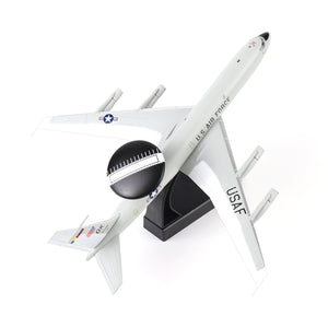 E-3 Sentry 1/200 Scale Diecast Metal Aircraft Model Kit with Stand Military Aircaft Model for Adult Display Collection or Gift