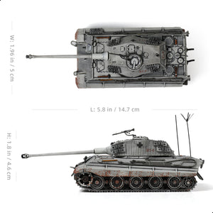 1/72 Scale Military Tank Model Finished Alloy Metal Die cast with Plastic Tank Model World War Ⅱ Army Vehicl Tank Mini 1945 Tiger model Gift Collection Ideal for Adult Men (Berlin 1945)