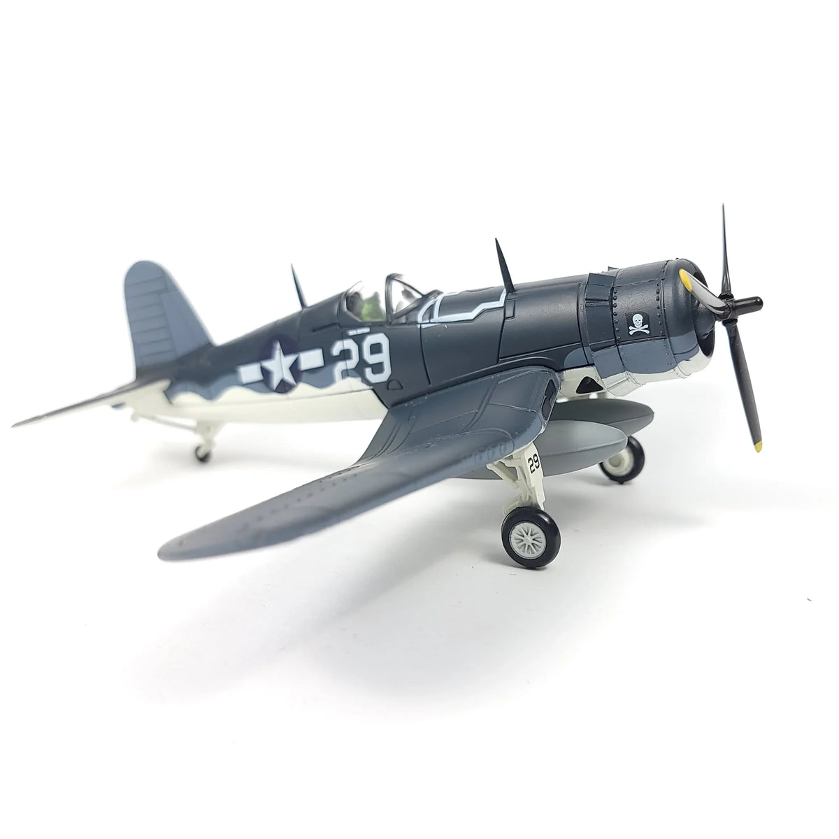 NUOTIE Model 1/72 Scale F4U Corsair navy aircraft, front view