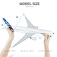 QIYUMOKE 1/150 Large Scale Airbus A350 Prototype Airplane Model with Stand for Adult Aviation Souvenir Plane Gift, Home or Office Desktop Decor