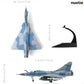 1/100 Mirage 2000C-5F 2-EB French Air Force Fighter Aircraft 3rd Stork Squadron 2-EB Model Diecast Metal Airplane Model Military Aircraft Model with Bracket for Adult Collection or Gift