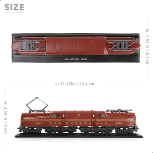 1:87 Scale 1941 Class GG1 4910 Train Model Set Alloy Metal Die cast with Plastic Train Model Set Static Finished Locomotive Train Track Model Collection Gift for Kid Adult Boy