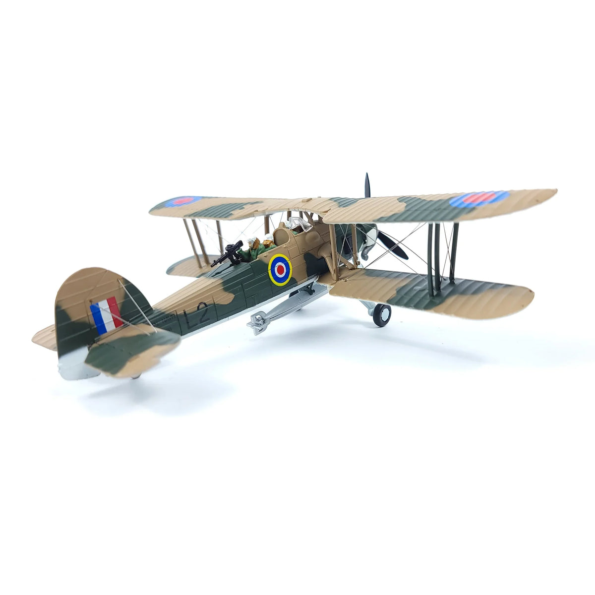 NUOTIE Model Fairey Swordfish aircraft model in camouflage, top view