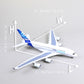 1/160 Airbus A380 Prototype 18 inchs Large Model Diecast Airplane Model Kits with Stand Sky Jumbo Airliner Model Plane Display Collectible Model Kit for Aviation Enthusiast Gift