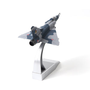 NUOTIE model Dassault Mirage 2000 diecast aircraft with stand, rear view