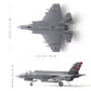 NUOTIE F-35C Lightning 1/72 Metal Fighter Model Kits with Stand 3 Versions ABC DieCast Alloy Jet Replica Pre-Build Military Aircraft Collection for Display or Gift (USN VX-23 75)