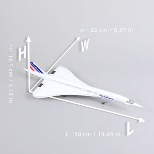 NUOTIE 1:125 Concorde France Airways Airplane Model Pre-Build Diecast Aircraft Model Kits Aircraft Simulation Model Display Model Collection or Gift