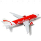 1/200 Scale Asian Airlines Airbus A320 Die-Cast Metal Model – 7.3" Pre-Built Aircraft Replica with Display Stand BY QIYUMOKE