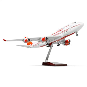 1/160 Air India Scale Model Airplane Boeing 747-400 Plane for Adult Aviation Enthusiasts Aircraft