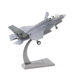 NUOTIE F-35A Lightning II model in navy with landing gear, angled view