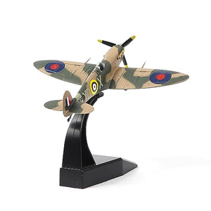 NUOTIE 1/72 Scale Spitfire Fighter Model World War II Legendary Fighter Metal Die-cast Airplane Models for Collections and Gifts