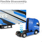 BBURAGE 1:43 Diecast Semi Truck with Container - Volvo Metal Model Toy