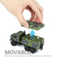 NUOTIE Scale 1：64 MTVR MK23 Medium Tactical Vehicle Die-casting Model Military truck model,Camouflage paint scheme