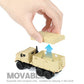 NUOTIE Scale 1：64 MTVR MK23 Medium Tactical Vehicle Die-casting Model Military truck model，Desert camouflage