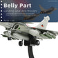 1/100 Dassault Rafale B NATO Tiger Diecast Metal Fighter Jet Model Kits Pre-Build Replica Military for Display Collection or Gift