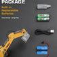 13-Ch RC Excavator with 4 Batteries, Alloy Metal Construction Toy for Boys, Remote Control Vehicle with Water Spray & Sound