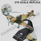NUOTIE 1/72 Hurricane Mk IIB Fighter Model, Solid Diecast Metal Aircraft