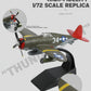 NUOTIE 1/72 P-47D Diecast Model - WWII Red Tails 332nd Fighter