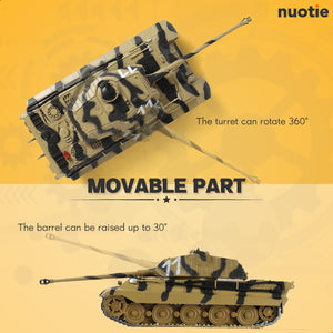 NUOTIE 1/32 Scale Die-cast WWII German Tiger II Tank Model Kit