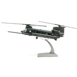 NUOTIE Model MH-47G Chinook helicopter in grey, side profile view, static display model