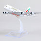 Perfect Gift! 1:400 Scale 380 Emirates High-Fidelity Alloy Airplane Model - Ideal For Aviation Enthusiasts, Business Gifts & Home Decor!
