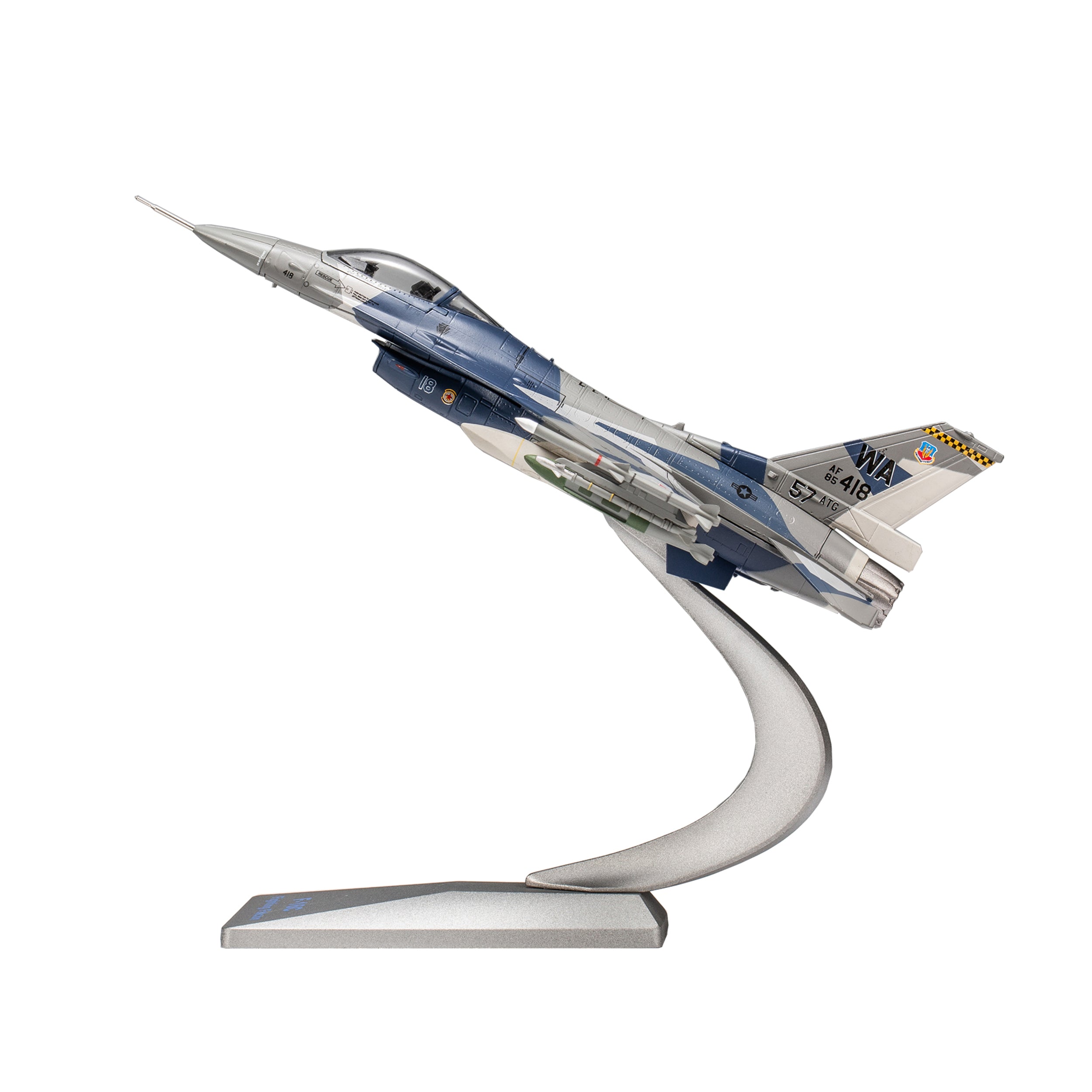 1:72 Diecast Metal F-16C Fighting Falcon Model by NUOTIE - Splinter Camo Aggressor Jet