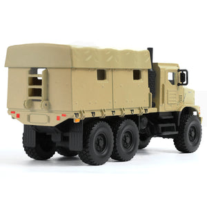 Rear view of the USMC MTVR MK23 model truck highlighting the cargo area and tire details.