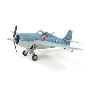 1/72 F4F Wildcat Metal Airplane Model Kit Diecast Alloy Fighter Model Vintage Combat Plane Prebuild Military Aircraft Collection for Display or Gift