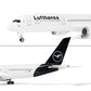 QIYUMOKE 1/144 Compatible for Lufthansa Airplane Model Kitsfor Airbus A350 Dreamliner Airlines Resin Plane Model with Display Stand for Adult Aviation Gift or Display Decorations